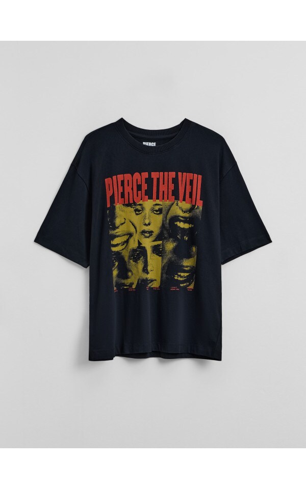 Футболка з принтом Pierce the Veil Колір чорний - HOUSE - 968IY-99X